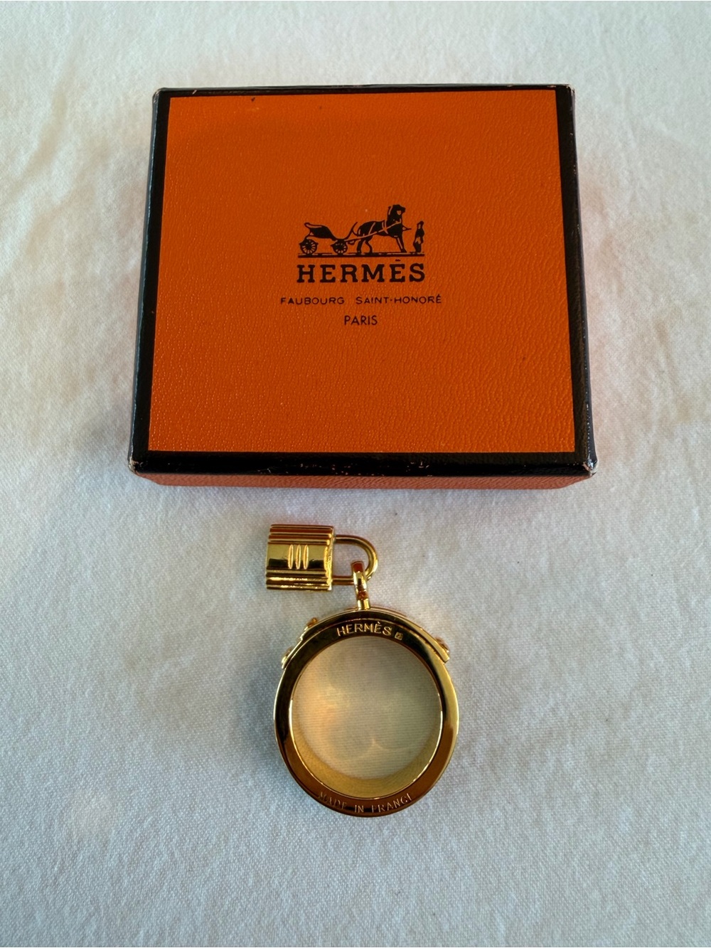 HERMES Kelly Cadena Scarf Ring